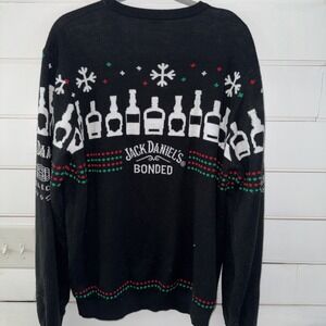 Jack Daniels Bonded Gentleman Jack‎ Knit Christmas Sweater Men's Size XXL GW996